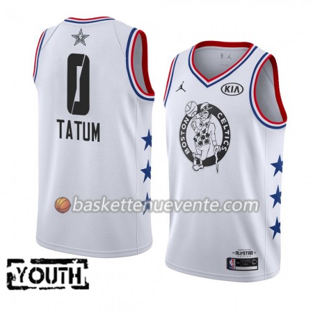 Maillot Basket Boston Celtics Jayson Tatum 0 2019 All-Star Jordan Brand Blanc Swingman - Enfant